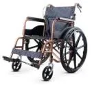 Manuel d'acier pliable et léger avec fauteuil roulant de tuyaux en acier épais