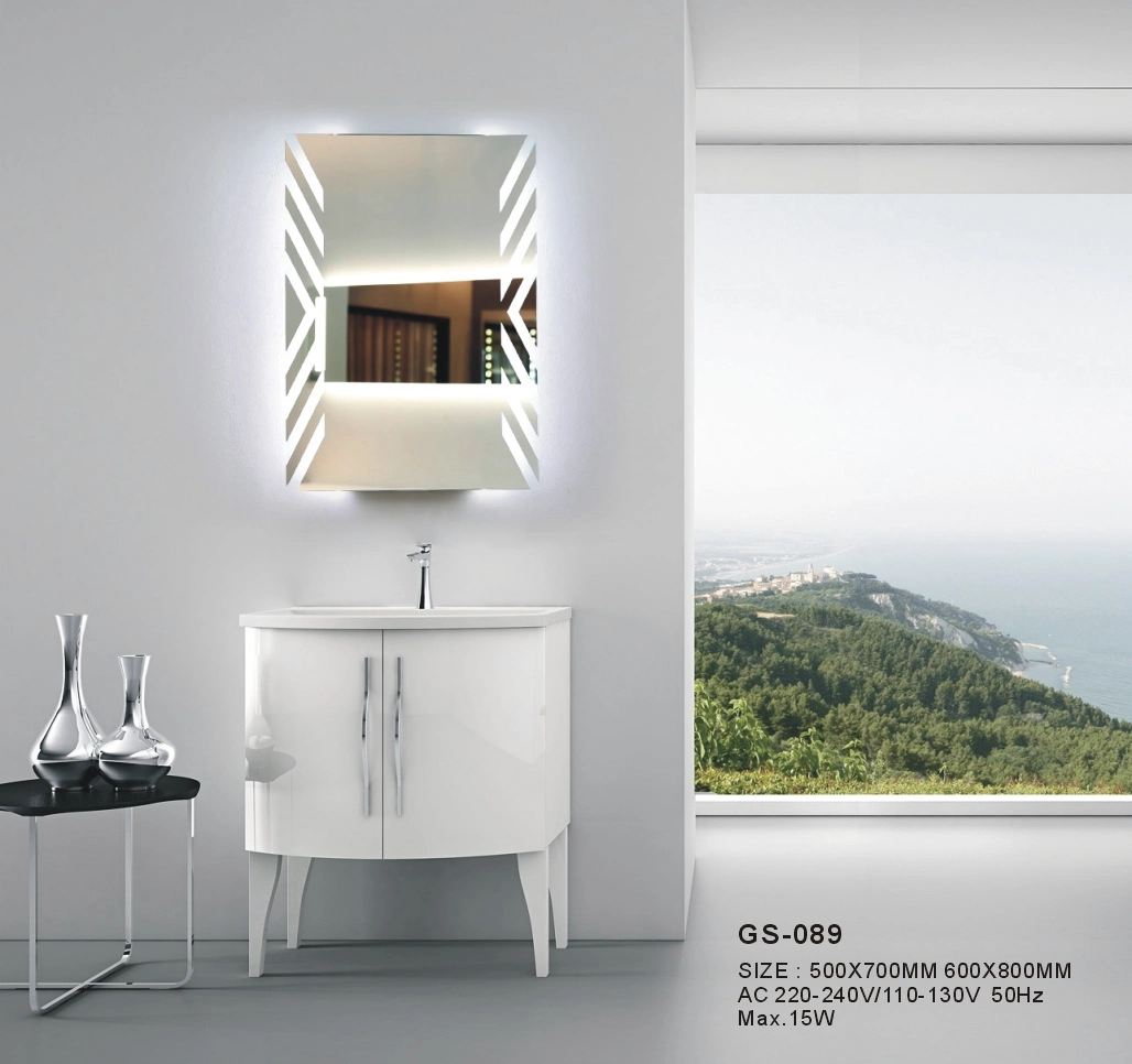 Hotel Wall Mounted Horizontal Magic Convex Furniture LED Bathroom Mirror