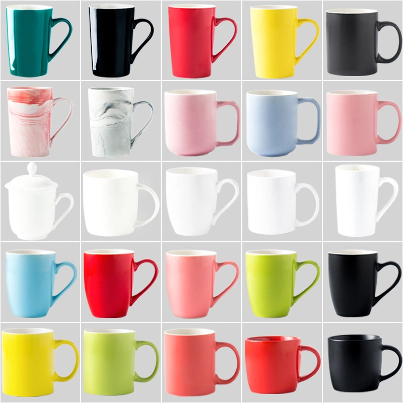 Wholesale/Supplier Reusable Tea Milk Ceramic Mug Custom Logo Porcelain Coffee Cup