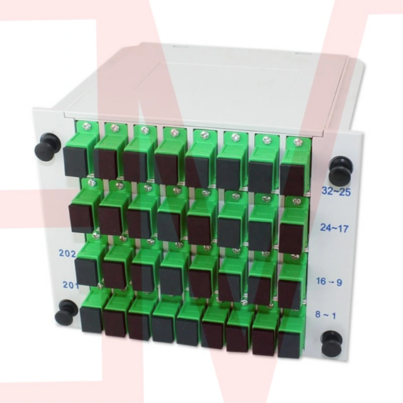 Custom FTTH 1X32 1xn Tray-Type Sc APC Optic Fiber PLC Coupler Splitter