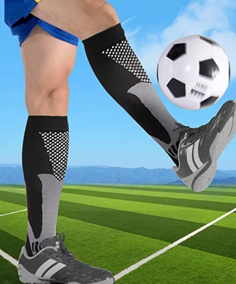 1/3/4 Pairs Compression Socks 20-30 Mmhg Soccer Football Stockings Knee High Thigh Golf Tube Socks Outdoor Running Fitness Socks