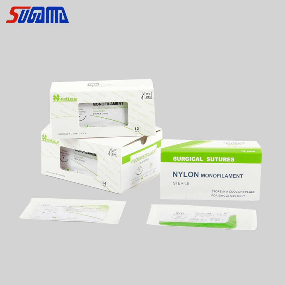 Disposable Sterile Chromic Catgut Plain Catgut Pgapglapdo Silk Nylon Polypropylene Polyester Surgical Suture