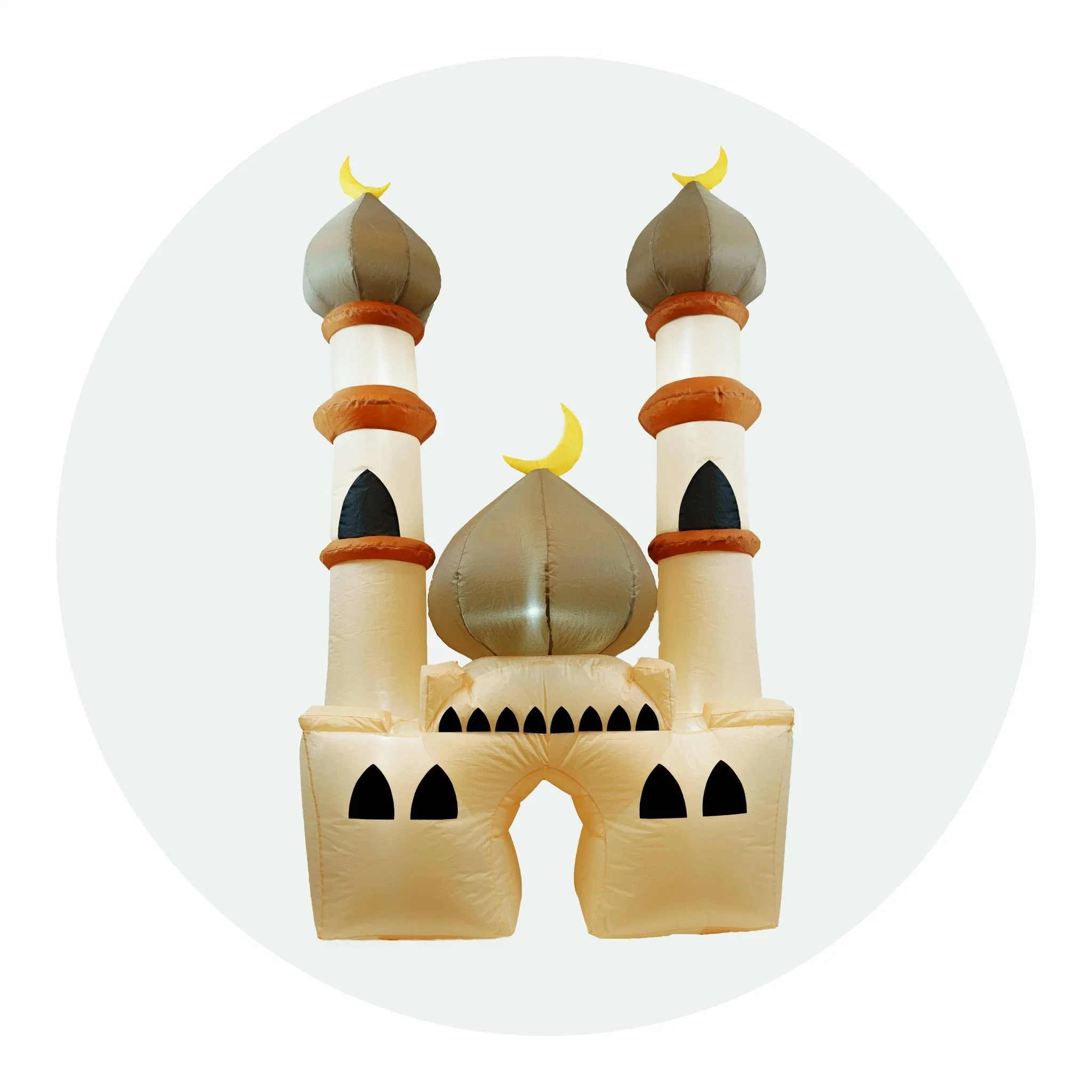 Boyi Yard Decoration Inflatable Masjid and Inflatable Crescent Wishing Ramadan Kareem