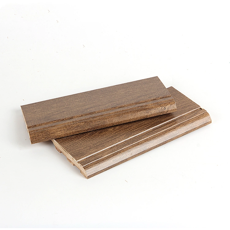 E0 12mm Multilayer Bedroom Baseboard Wear Proof Solid Wood Laminate Floor Skirting Board