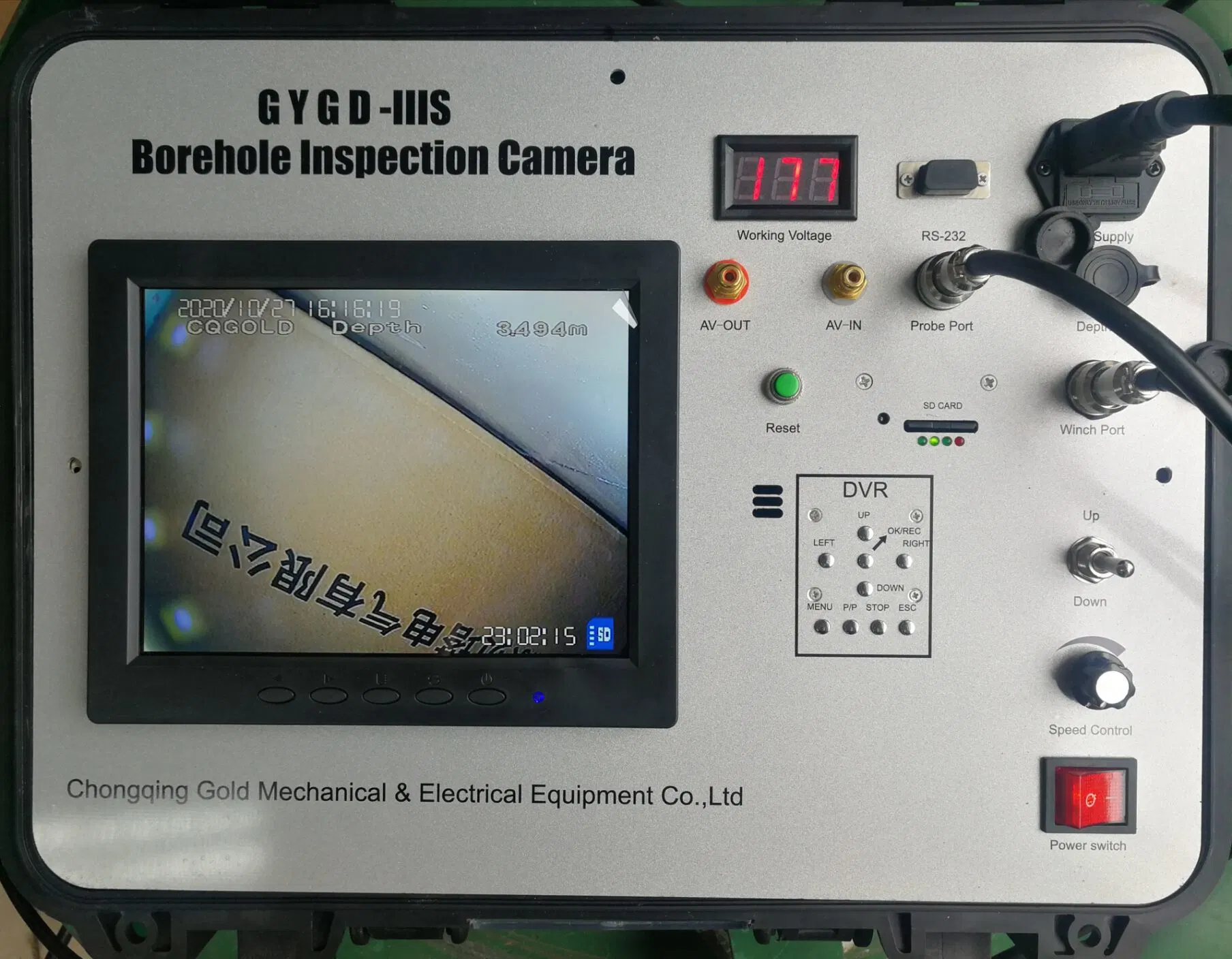 Caméra de surveillance inspection de puits d'eau inspection de forage caméra Prix pour Vente