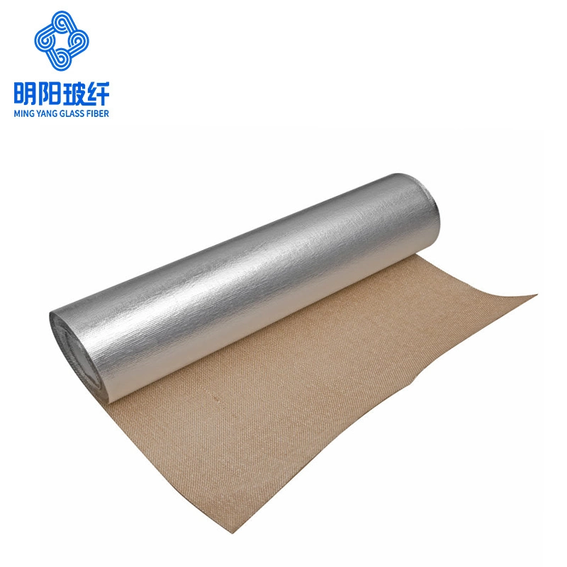 100GSM, 0.12mm Thickness, 1.22m Width Aluminized Fiberglass Fabric