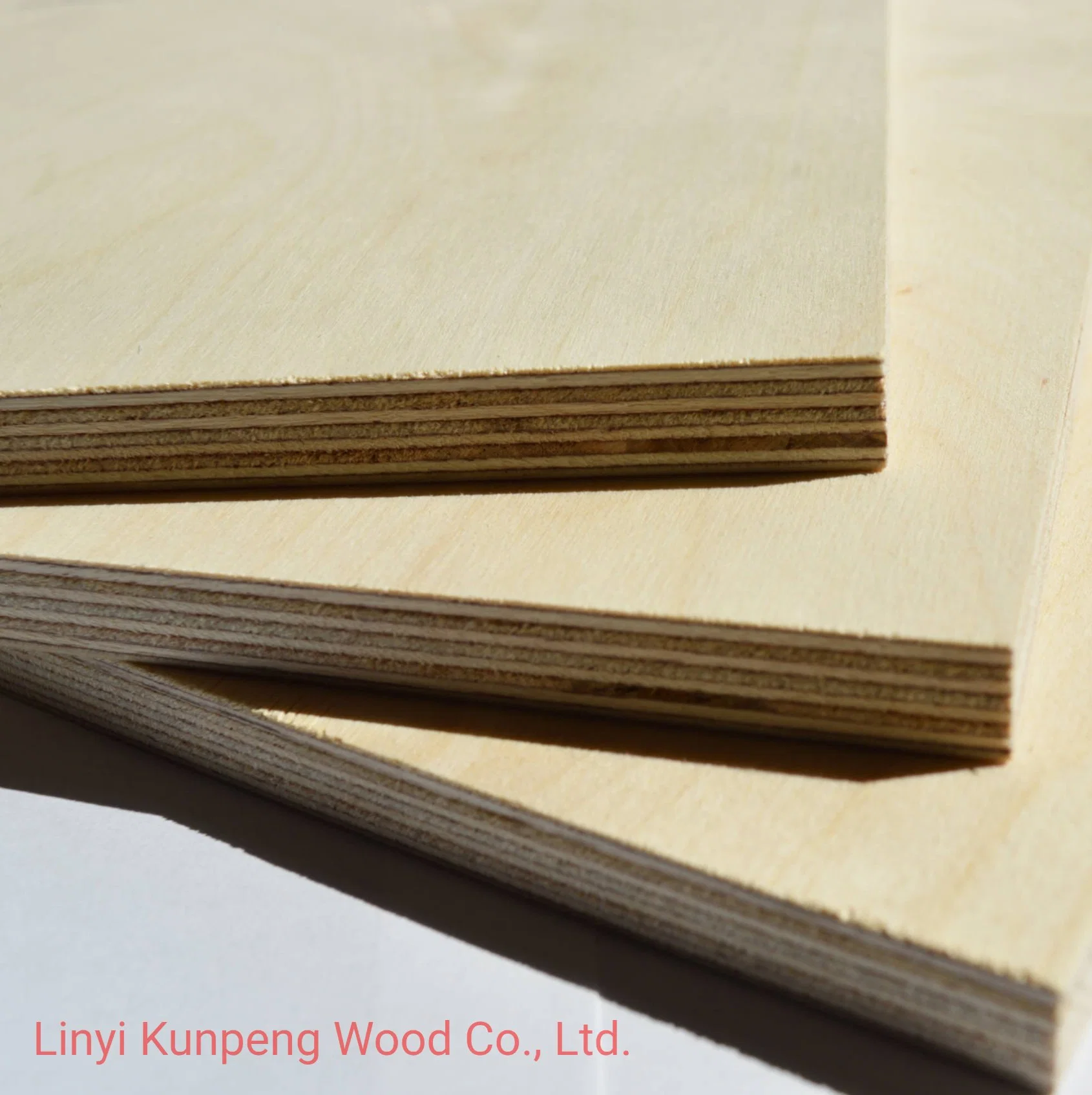 C/D Grade Birch Plywood with Poplar Core for Furniture