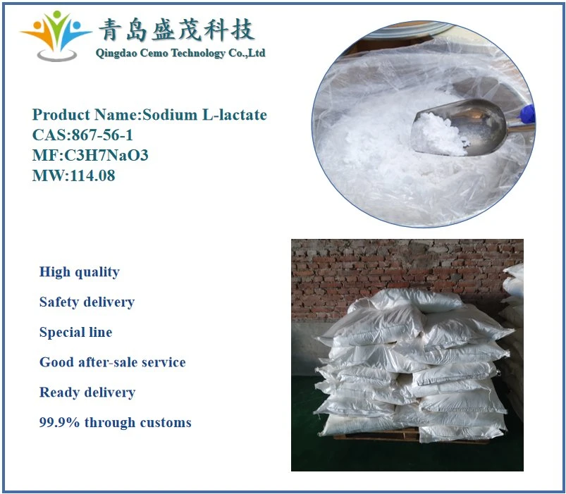 Amplio Stock de alta calidad L-lactato de sodio CAS 867-56-1 para la venta