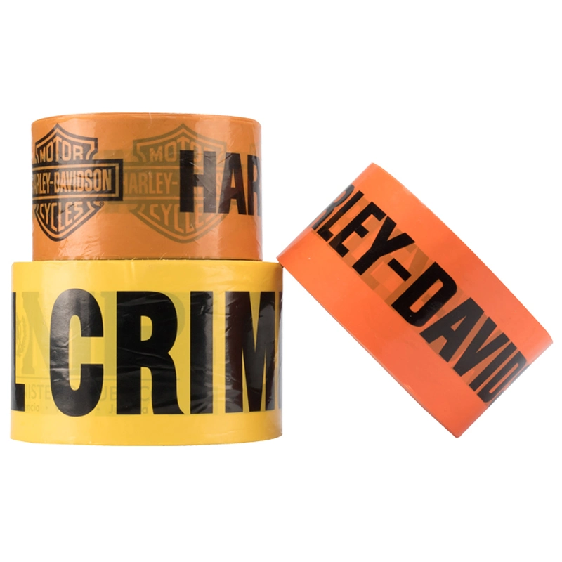 Hot Sale Customize Printed PE Signal No Adhesion Safety Flagging Barrier Caution Warning Tape