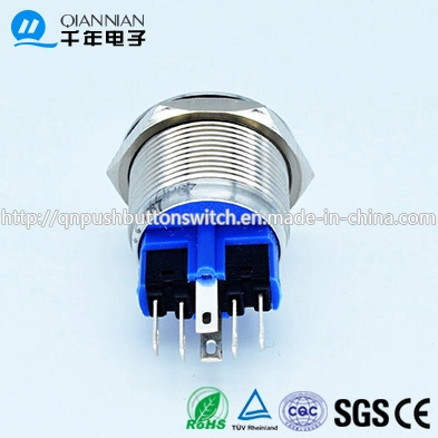 22mm DOT LED Lacthing 1no1nc Indicate Stainless Steel Switch