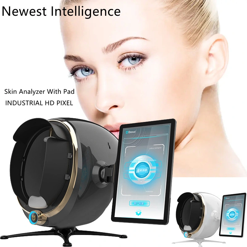 Analyseur de test de peau 3D portable 7 en 1, peau de la caméra Et scanner de cheveux 3D Digital facial Skin Analyzer machine