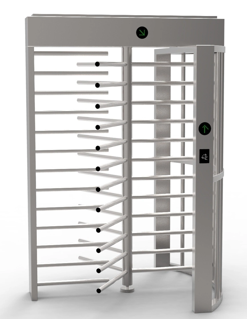 Full Height Turnstile Access Control System Management Turnstile with 304 Stainless Steel