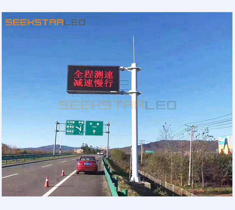 Traffic Information Guidance LED Display Outdoor Adjustable Brightness to Save Energy LED Traffic Guidance Display Message Sign P10