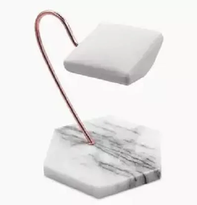Luxury Marble Watch Stand Double Watch Display Stand Marble with Leather