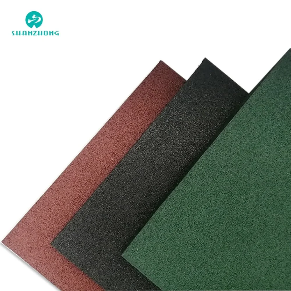 Customized Color Thickness Size Good Quality Rubber Flooring Tile Rubber Sheet Sports Rubber Mat