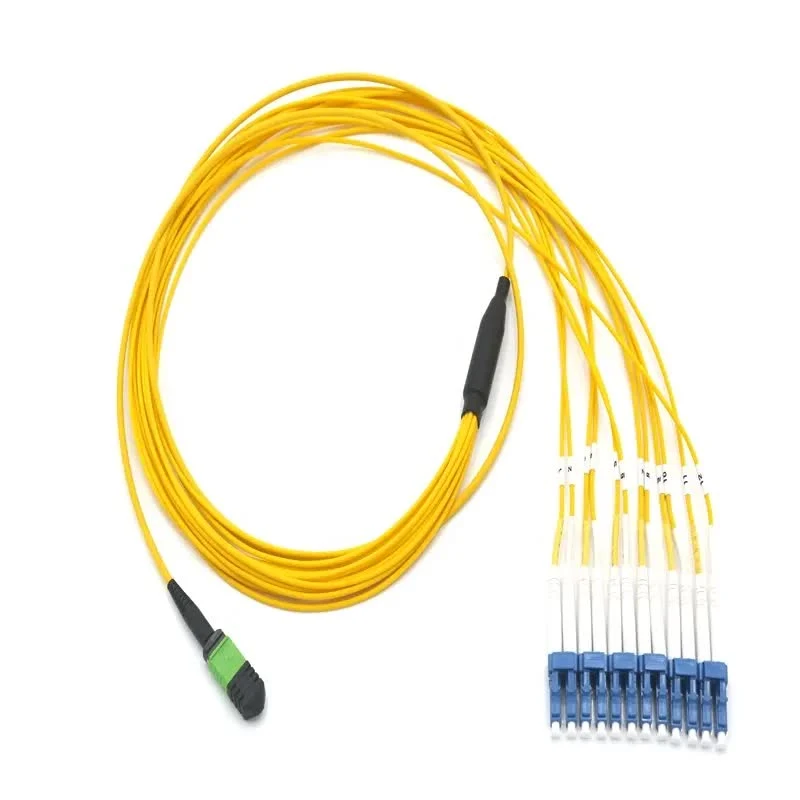 MPO Patch Cord MPO to LC 24 48 96 Core Multimode / Single Mode Breakout Fiber Optical Cable MPO to LC 5m LSZH Optical Umper