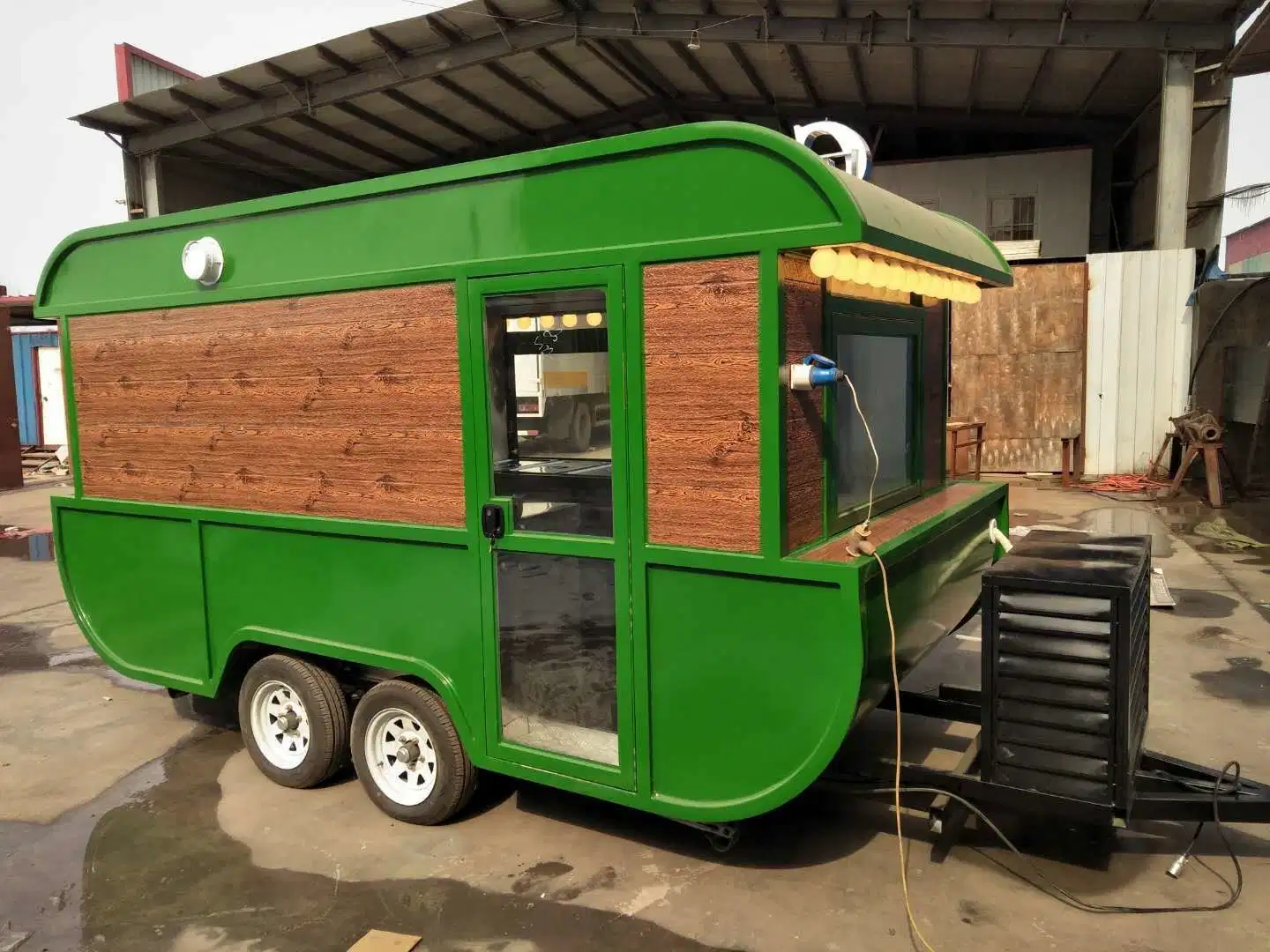 Tráiler de comida rápida Restaurante de la calle todo propósito Double Decker Mobile camión de alimentos para la venta de cocina