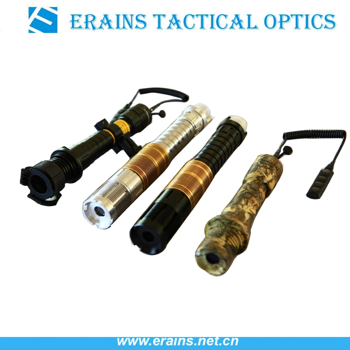 Erains TAC Optics Adjustable300MW estilo militar de largo alcance de alta potencia Linterna de iluminación de diseño láser verde táctico