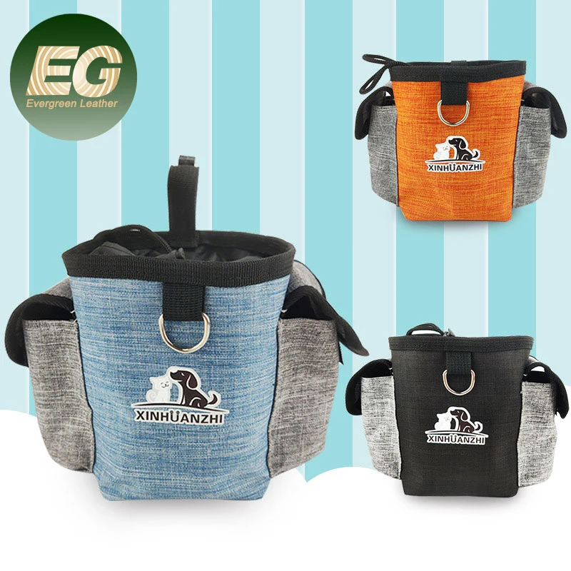 A EA212 Dog Bolsa tratar executando o Pack Correia com embalagem de cintura de logotipo Fanny Pack Snack Cocô de viagem do Transportador de Alimentação para alimentação animal de estimação portátil Saco de treinamento