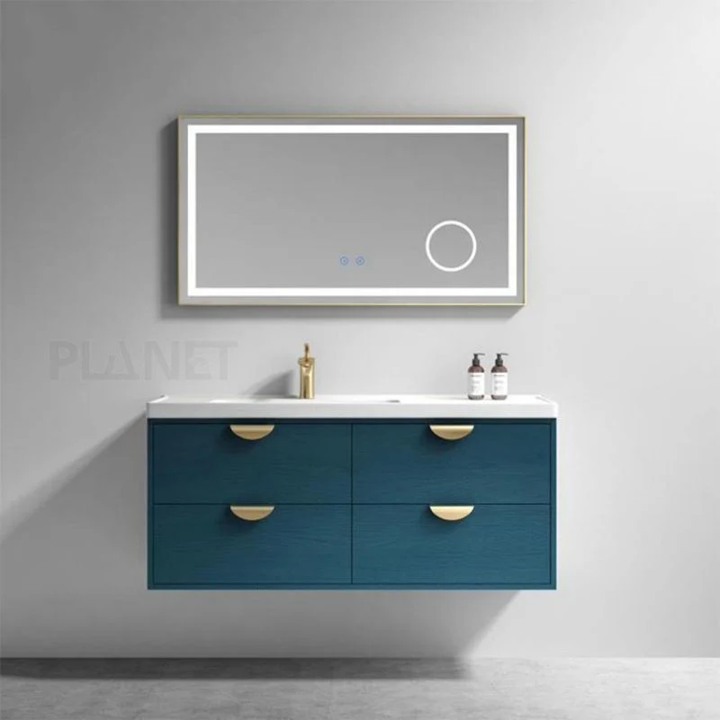 Modern Bathroom Furniture Waterproof Bathroom Vanity with LED Mirror