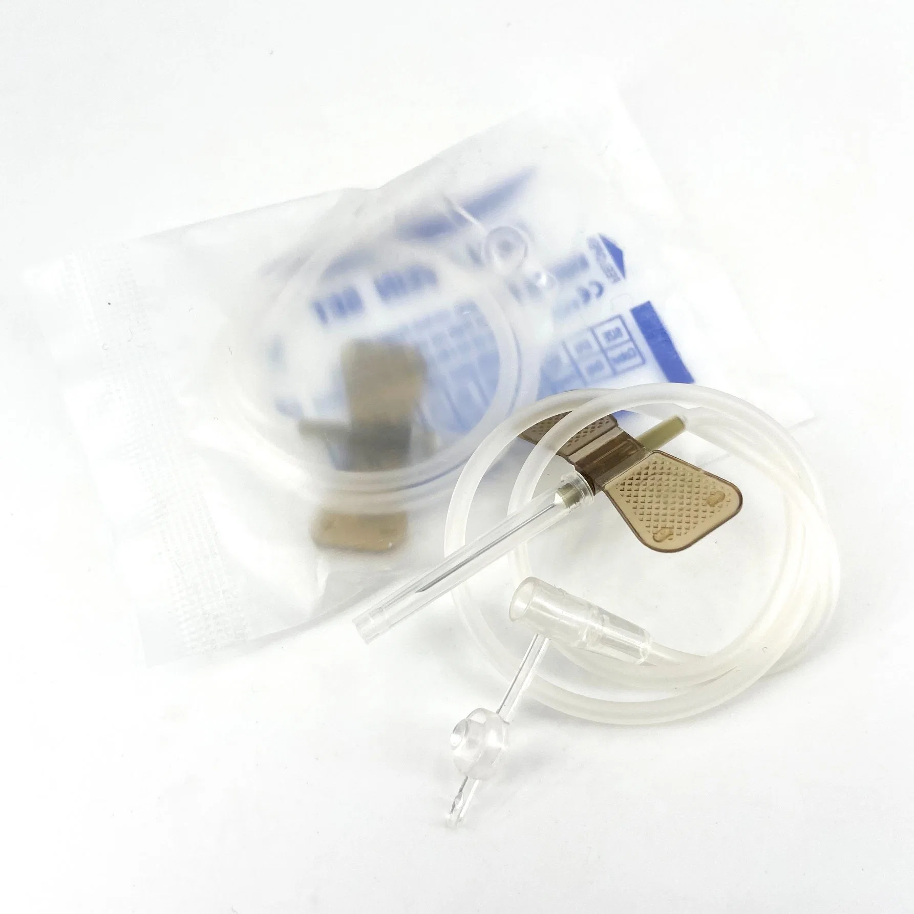 27g Disposable Hospital Butterfly Scalp Vein Set (luer lock) with Safety Shiled