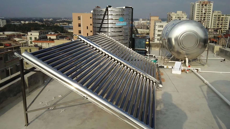 Solar Vacuum Tube Collector with Horizontal Mounted 25 Tubes for School, Hospital and Factory