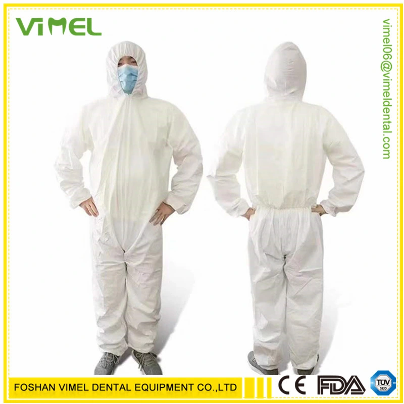 Ce FDA Certificate Coverall Disposable Medical Isolation Clothing/Gown Protective Clothing