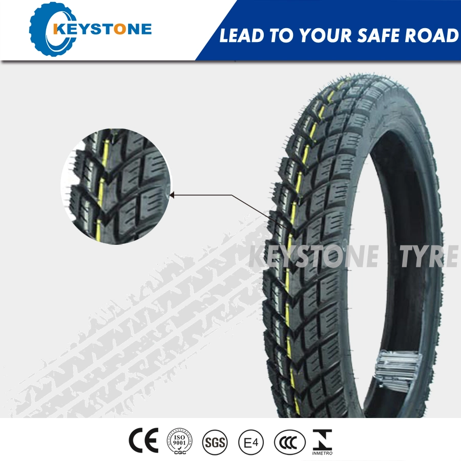 E-mark Certificated High Quality Motorcycle Tire وقطع غيار الدراجات النارية (3.50-18، 3.00-17، 3.00-18)