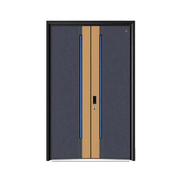 Luxury Cast Aluminium Villa Front Door Armored Door with Pick-Proof Design