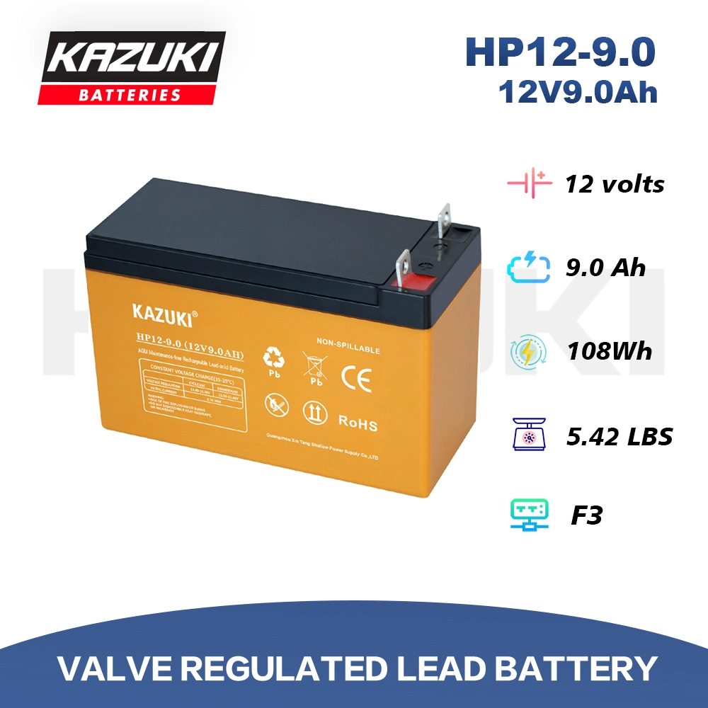 12V9ah 6FM9 Capacity 20hr for UPS/ Telecom/ Backup Power Lead Acid Battery