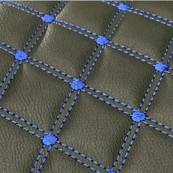 High Quality Competitive Price PVC Embroidered Faux Leather Fabrics for Car Seat Covers Leather Material