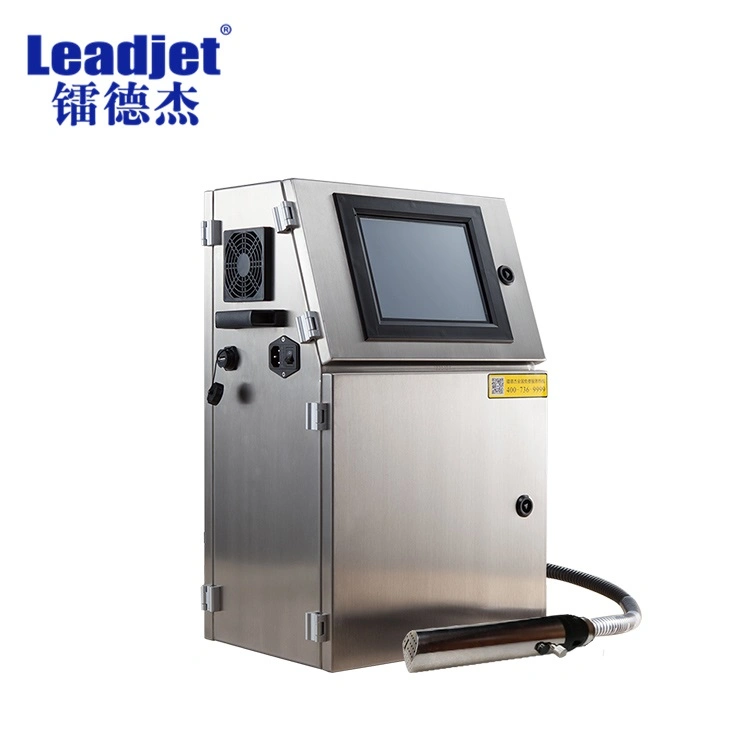 Leadjet Refillable Ink Tank Date Lot Number Coding Machine on Cosmetic Bottle Carton Box