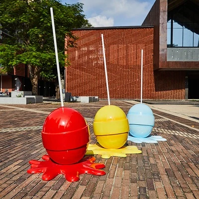 Hot-Sale Popular Colorful Resin Candy Lollipop Statue for Home Office Shop Hotel Indoor Decor