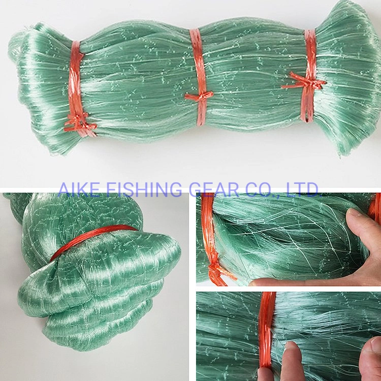 0.33mm Thickness 400MD Depth 100 Yds Length Double Selvage Gill Net Nylon Monofilament Fishing Net