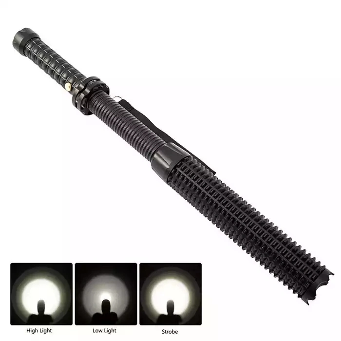 1000lm Selbstverteidigung T6 Zoom Fackel Tactical Telescopic Stick Waffen Wiederaufladbare / Taktische Taschenlampe / Selbstverteidigung Taschenlampe