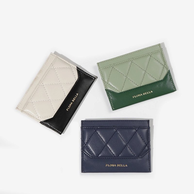 Fashion Logo personnalisé femmes Coin détenteur de carte Wallet pour dame