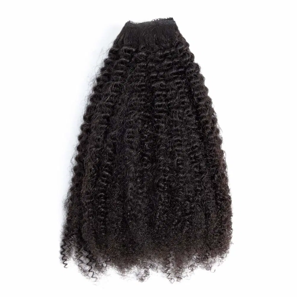 Kbeth Remium Virgin Cuticle Aligned Kinky Curly Human Hair Wefts Natural Color