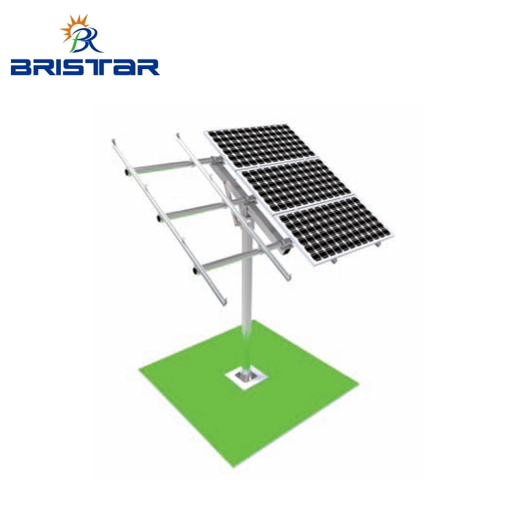 Carbon Steel Single Pole Solar Mounting System Solar Pole Racks Ground Solar Support