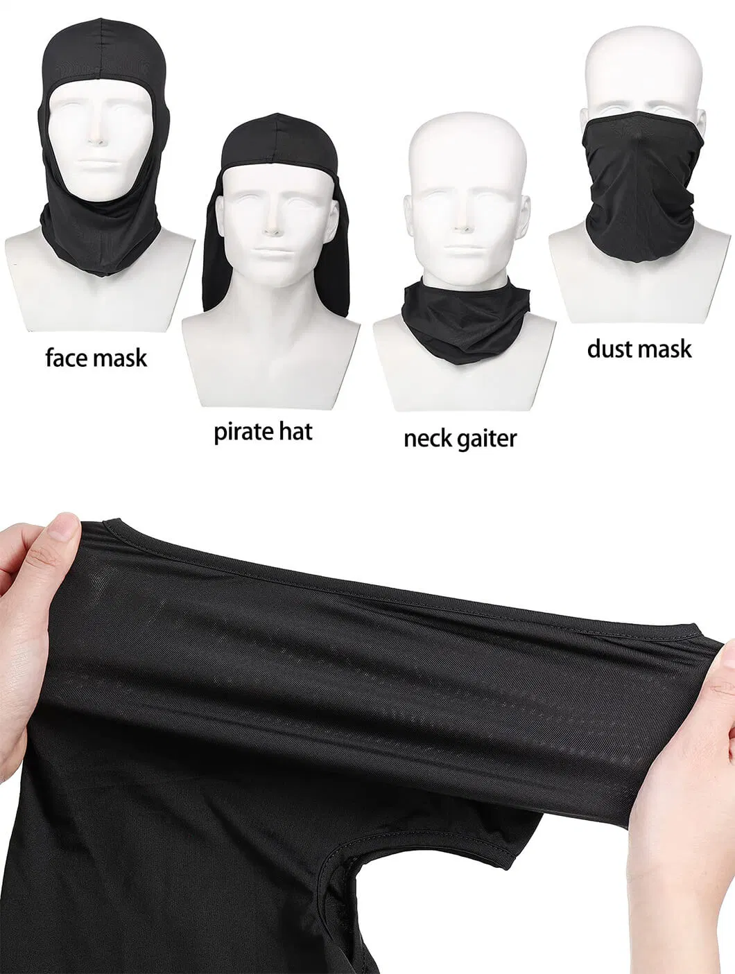 Wholesale/Supplier Black Cycling Mask Face Winter Warm Caps Protector Motorcycle Headwear Ski Scarf for Men