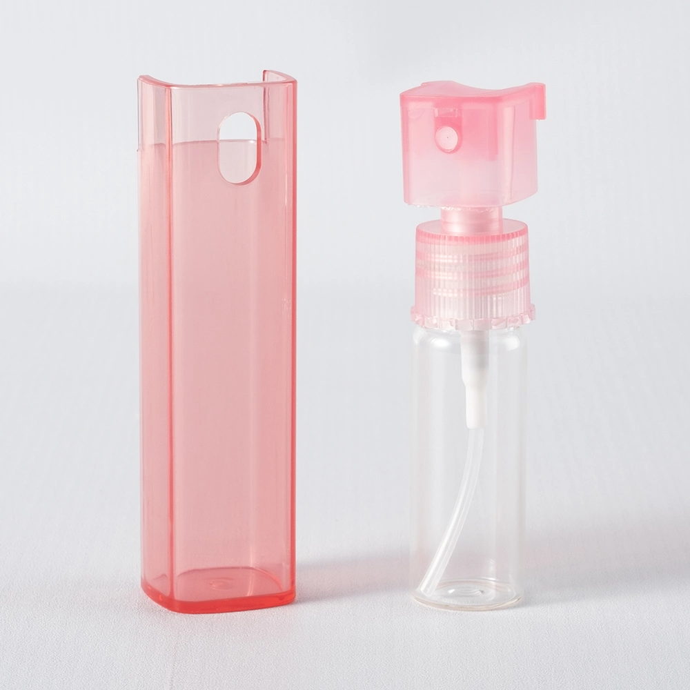 Großhandel OEM Farbe Kunststoff Feinmist Sprayer 20ml 10ml Cosmetic Clear Square Glas Parfüm Pocket Pen Spray Flasche