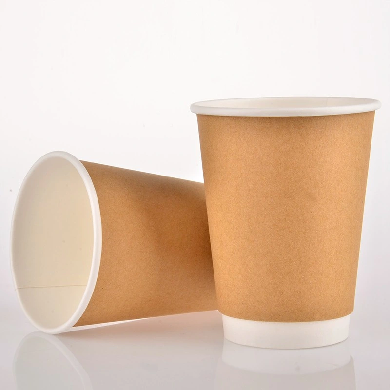 Eco Double Wall Coffee Cups 8oz 12oz 16oz Use Same Lid