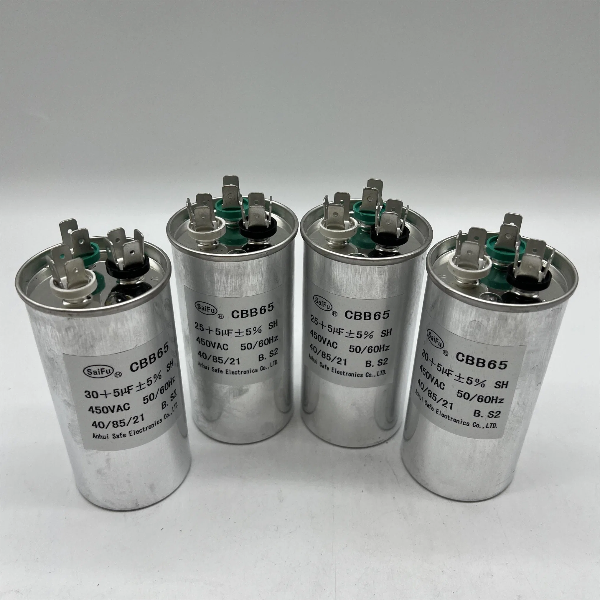 Condensador de película de Motor AC AC Capacitor Capacitor Dual Cbb65