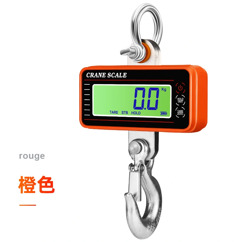 1000kg 1500kg Orange Aluminum Alloy Crane Portable Electronic Digital Portable Crane Scale