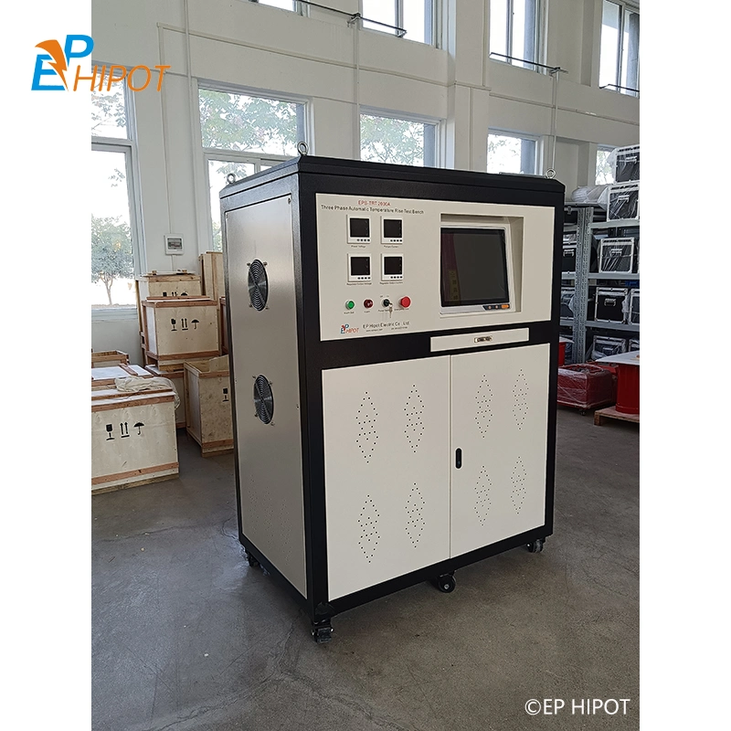 Trifásico de corriente principal de calor de la inyección automática de ejecutar un aumento de temperatura del panel de prueba de hasta 2000A