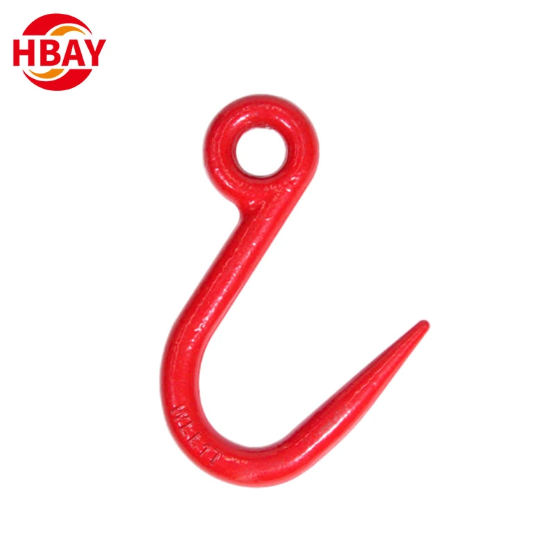 Customized One Ton Painted Color G80 Steel Pipe Lifting Hook