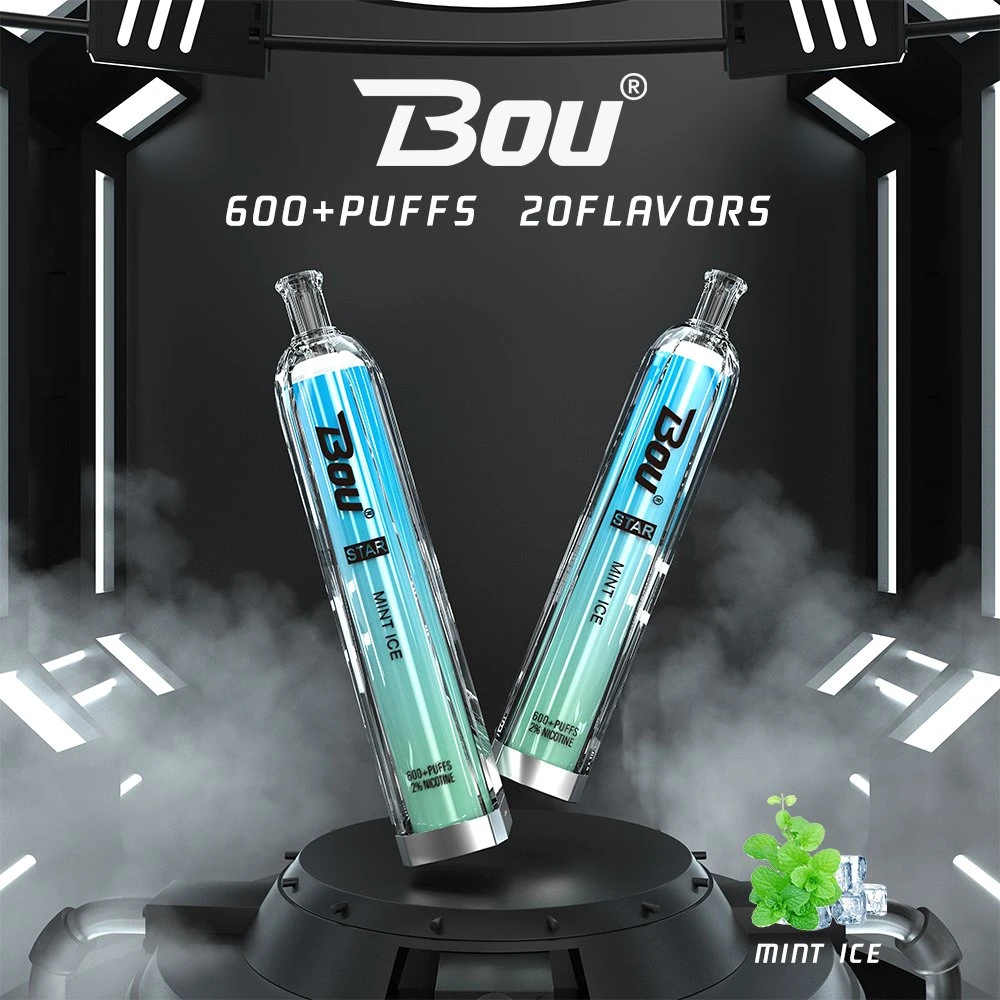 Original Bou 600puffs Disposable/Chargeable Vaporizer OEM ODM Flavors Available Thick Oil Vape Pen Electronic Cigarette