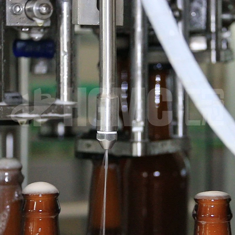 Botella de vidrio de alta tecnología de la planta de llenado de cerveza Cerveza de gran máquina de llenado