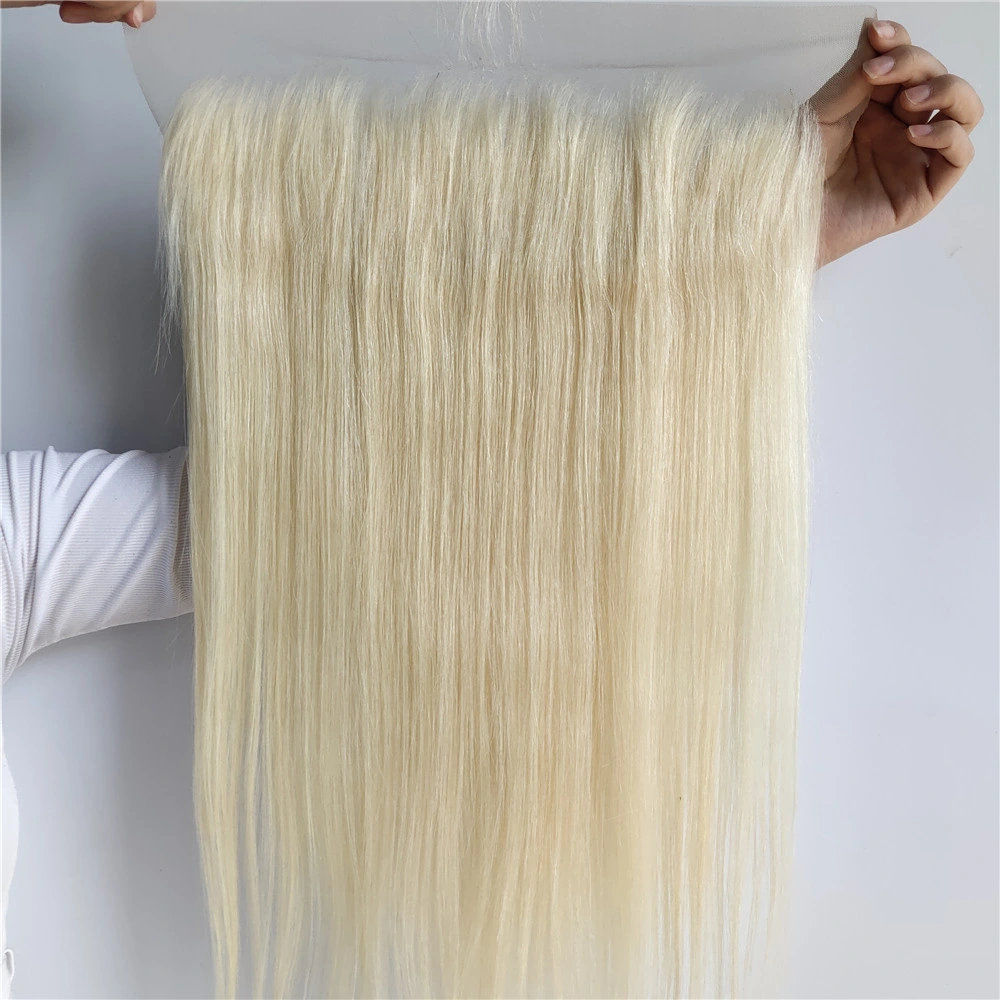 613 Blonde Lace Frontal 13X4 Straight Hair Lace Frontal Closure Bleached Knots Swiss Lace