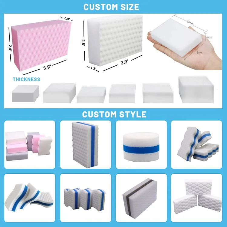 Spifit Foam Customized Eraser Big Pack Dishwashing Magic Melamine Sponge with Packing