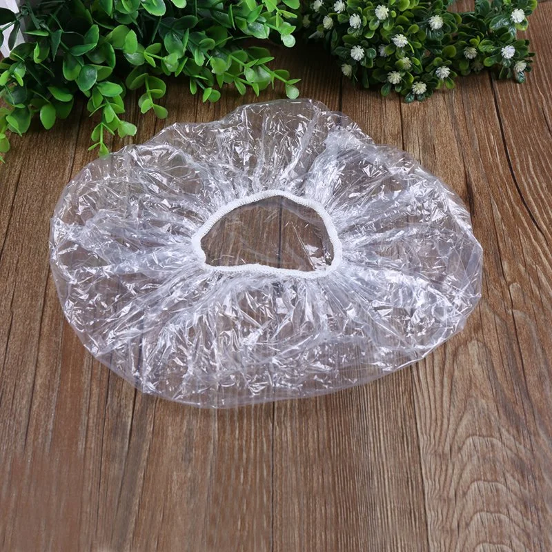 Disposable Hat Hotel One-off Elastic Shower Bathing Cap Clear Hair Salon Bathroom Products